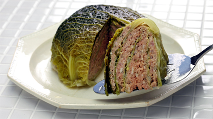 Cavolo verza ripieno