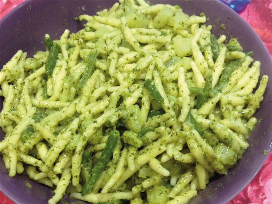 Trofie al pesto, patate e fagiolini
